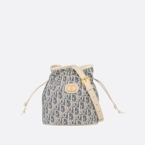 Dior 30 Montaigne Mini Bucket Bag with Drawstring