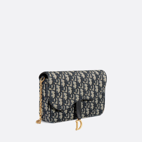 Dior Medium Saddle Pouch with Chain