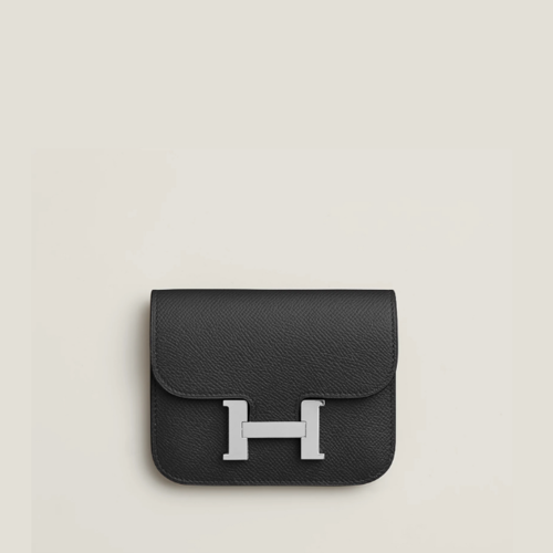Hermès Constance Slim wallet #89 noir