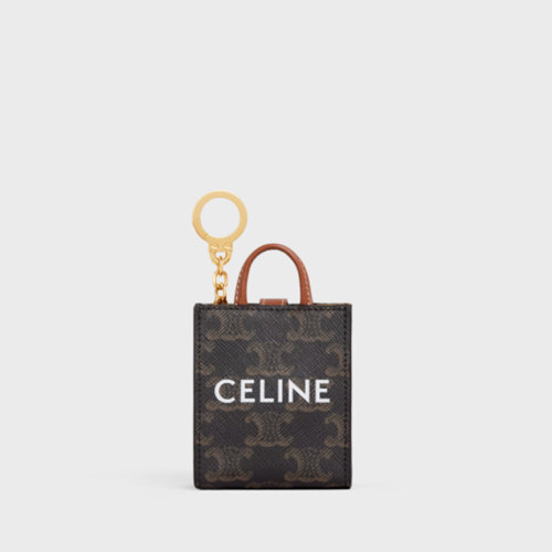 Celine Micro Vertical Cabas IN Triomphe Canvas and Calfskin
