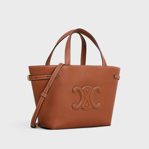 Celine Mini Cabas Anais Cuir Triomphe in Grained calfskin