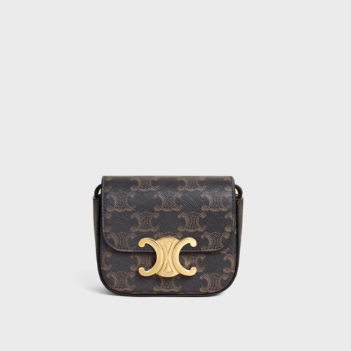 Celine Mini Claude IN TRIOMPHE CANVAS and calfskin