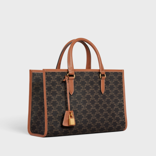 Celine Horizontal Cabas IN TRIOMPHE CANVAS AND CALFSKIN