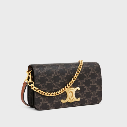 Celine Multipochette IN TRIOMPHE CANVAS and calfskin