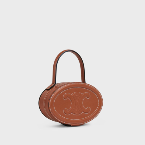 Celine Oval Minaudiere Cuir Triomphe Bag
