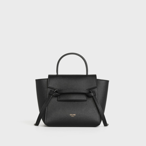 Celine Pico Belt Bag In Grained Calfskin