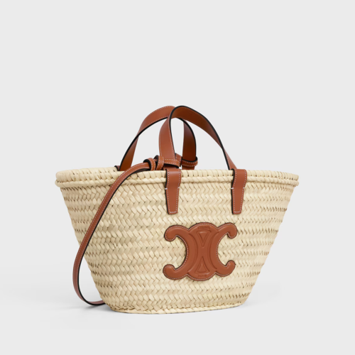 Celine Teen Classic Panier IN Palm leaves and Calfskin