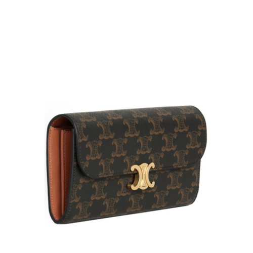 Celine Large Wallet Triomphe IN triomphe canvas