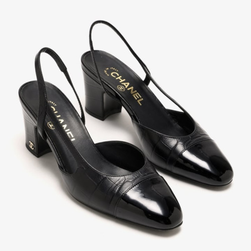 CHANEL Crock Embossed Leather Sling Bag