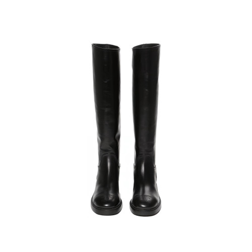 CHANEL leather high boots