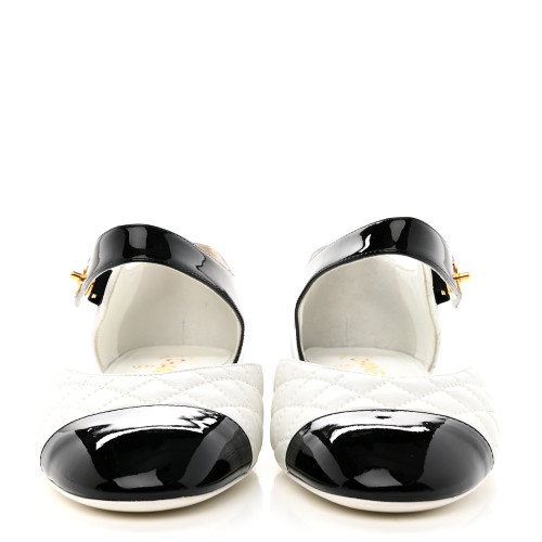CHANEL Two-Tone Merijane Flat Shoes