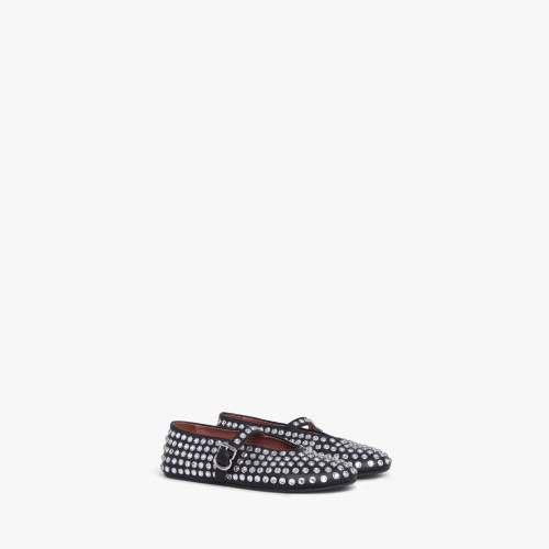 Alaia STRASS LAMBSKIN BALLET FLATS