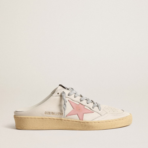 Golden Goose Ball Star Sabots old-rose leather star