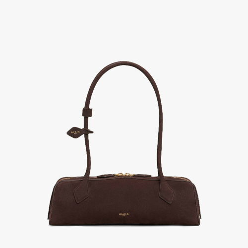 ALAIA LE TECKEL MEDIUM BAG IN NUBUCK