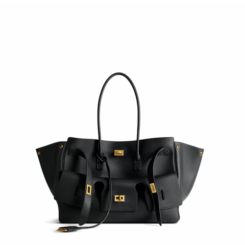 Balenciaga Womens Bel Air Carry All Bag Medium in Black