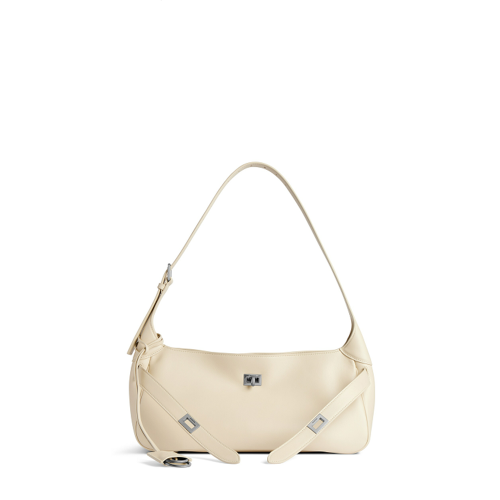 Balenciaga Womens Bel Air Shoulder Bag Small in Soya
