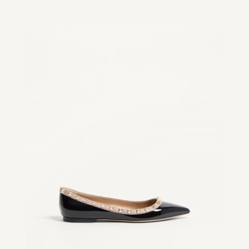 Valentino Patent Rockstud Ballet Flat