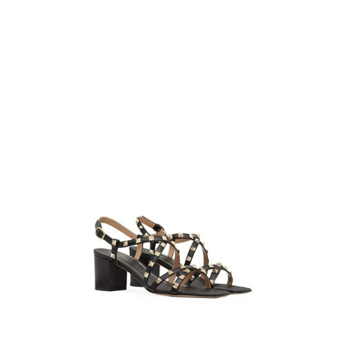 Valentino ROCKSTUD calfskin strappy sandals (6cm heel)
