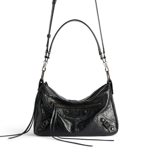 Balenciaga Mens Le City Moto Small in Black