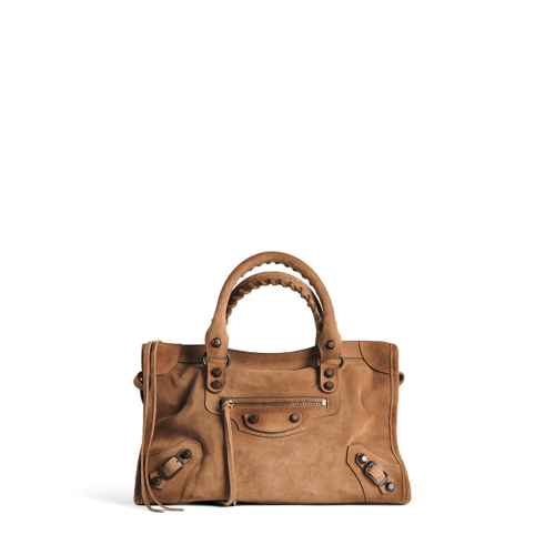 Balenciaga Womens Le City Bag Small in Camel