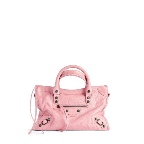 Balenciaga Womens Le City Bag Small in Vintage Pink