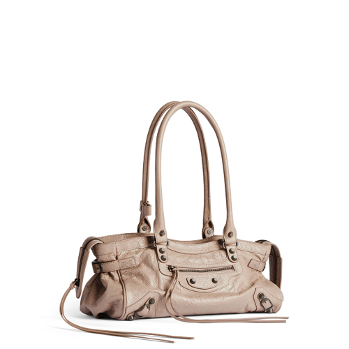 Balenciaga Womens Le City Bag East-west in Sesame