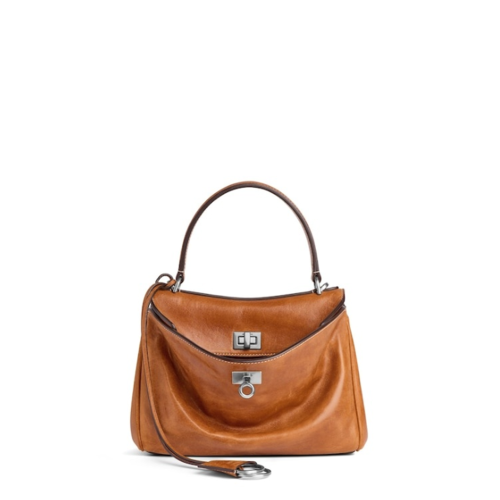 Balenciaga Womens Rodeo Mini Handbag in Brown