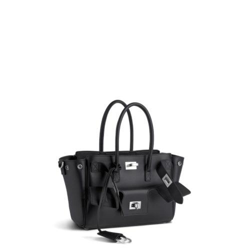 Balenciaga Womens Bel Air Carry All Bag Mini in Black