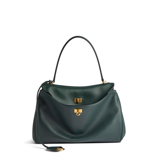 Balenciaga Womens Rodeo Handbag Medium in Pine Green