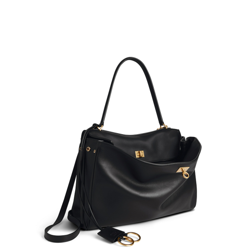 Balenciaga Womens Rodeo Handbag Medium in Black