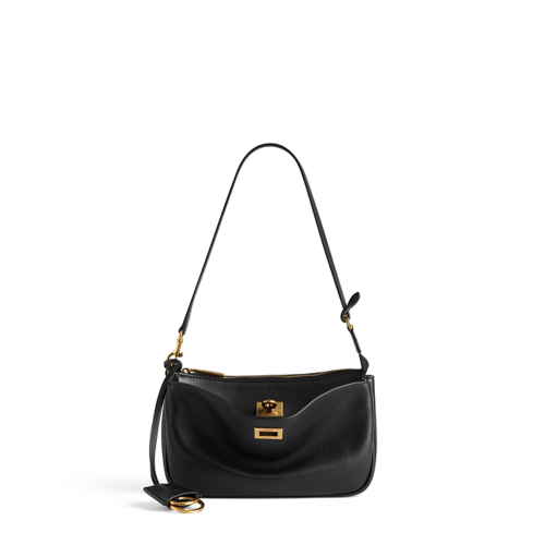 Balenciaga Womens Rodeo Sling Pochette in Black