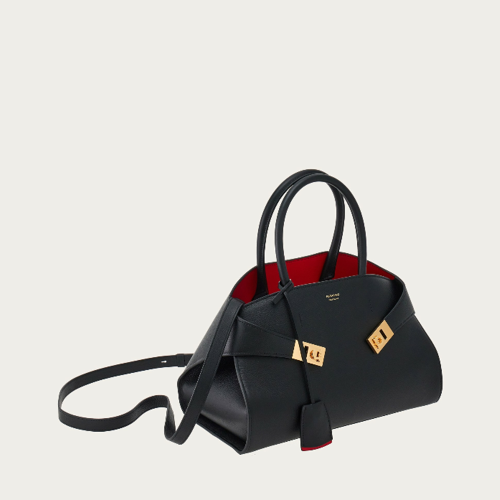 Ferragamo Hug soft bicolor shoulder bag (M)