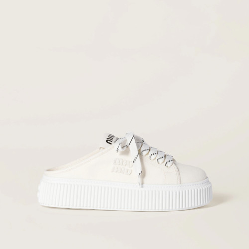 Miu Miu Denim sneaker mules