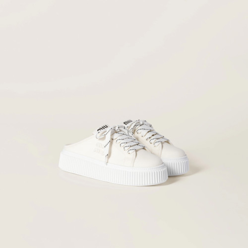 Miu Miu Denim sneaker mules