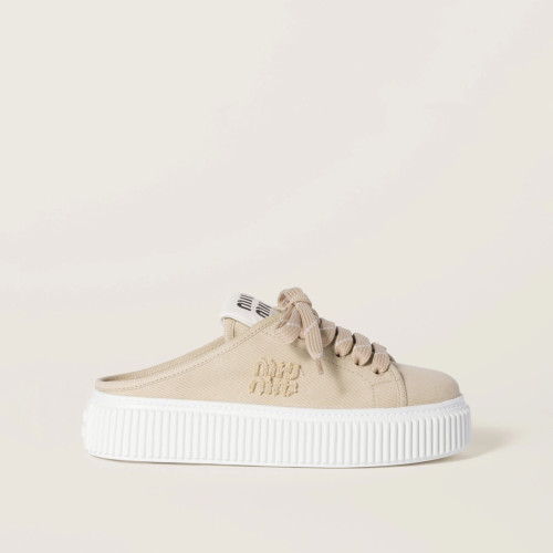 Miu Miu Denim sneaker mules