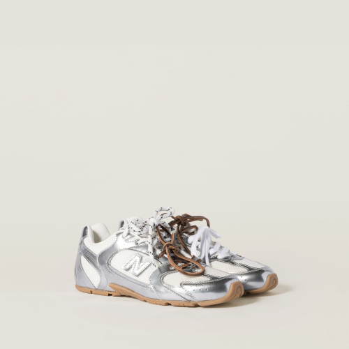 Miu Miu New Balance X Miu Miu 530 SL metallic leather and mesh sneakers