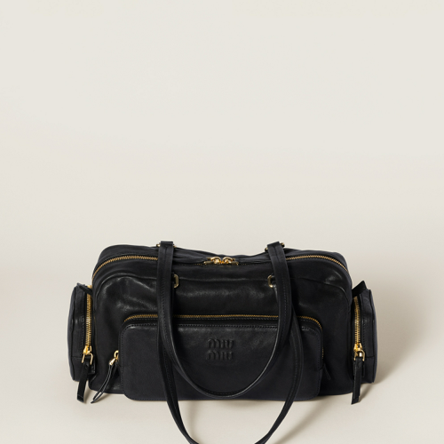 Miu Miu Pocket washed nappa leather bag