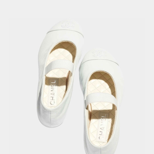CHANEL MARY JANES Lambskin White
