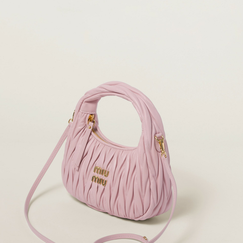 Miu Miu Wander matelass nappa leather hobo bag