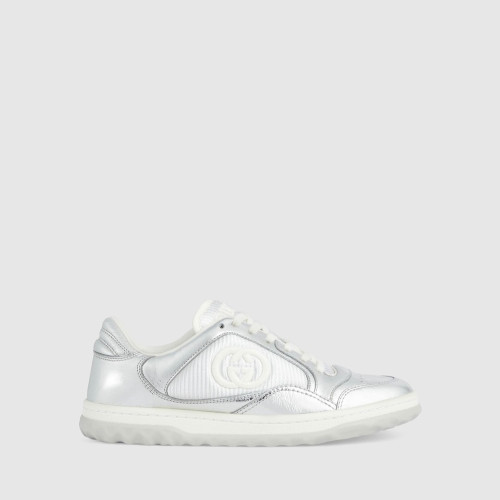 Gucci MAC80 Sneakers in Metallic silver leather