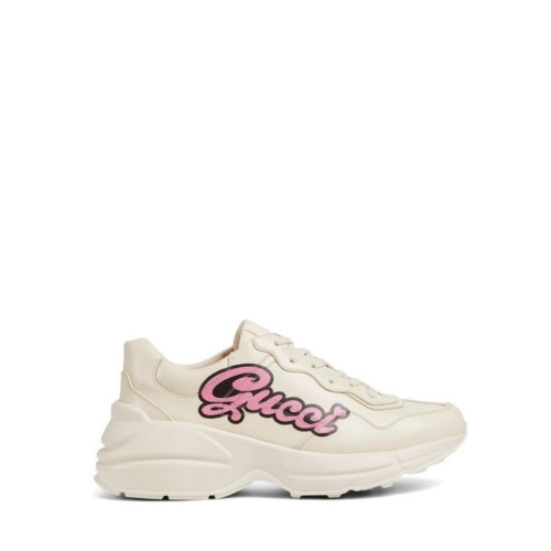Gucci Rhyton Bunny Leather Sneakers Cream