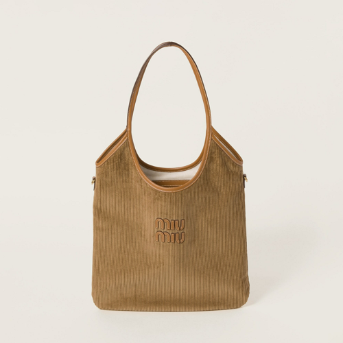 Miu Miu IVY corduroy shopping bag