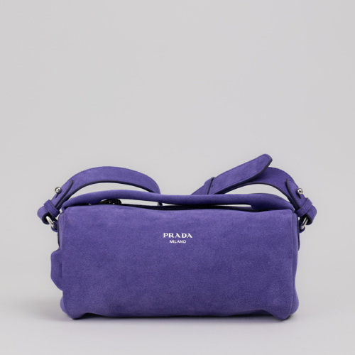 Prada Suede leather shoulder bag