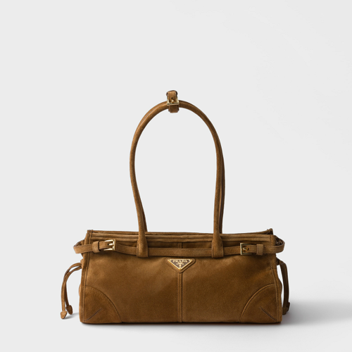 Prada Bonnie medium suede handbag