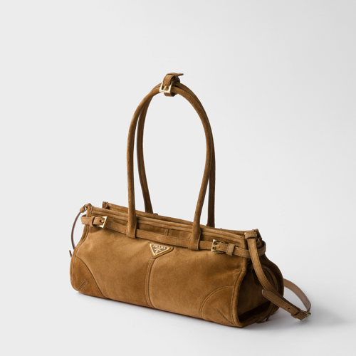 Prada Bonnie medium suede handbag
