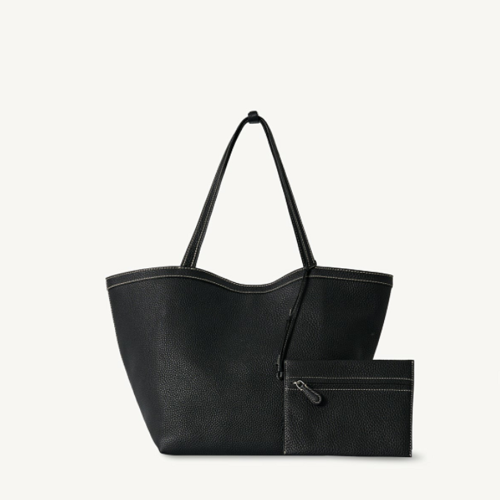The Row Park Tote Three Stitch Bag in Leather