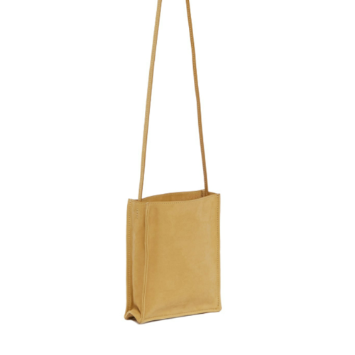 The Row Beige Small To Go Nubuck Bag