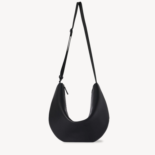 The Row Crossbody Crescent Bag in Leather