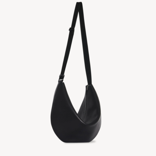 The Row Crossbody Crescent Bag in Leather