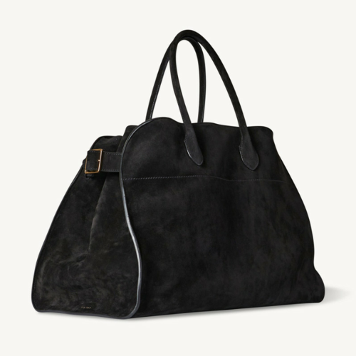 The Row Soft Margaux 17 Bag in Suede